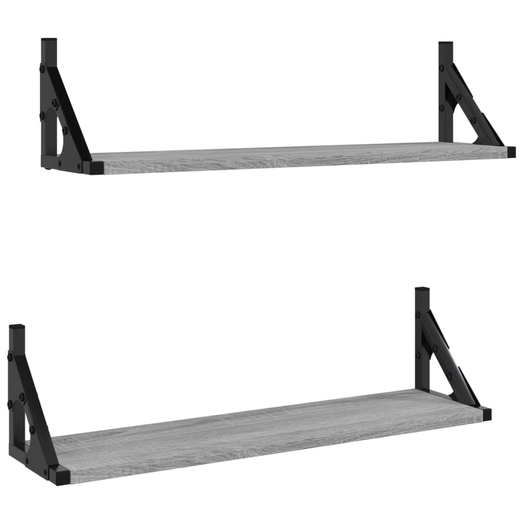 VidaXL Półki ścienne 2 szt. 60x15x15,5 cm