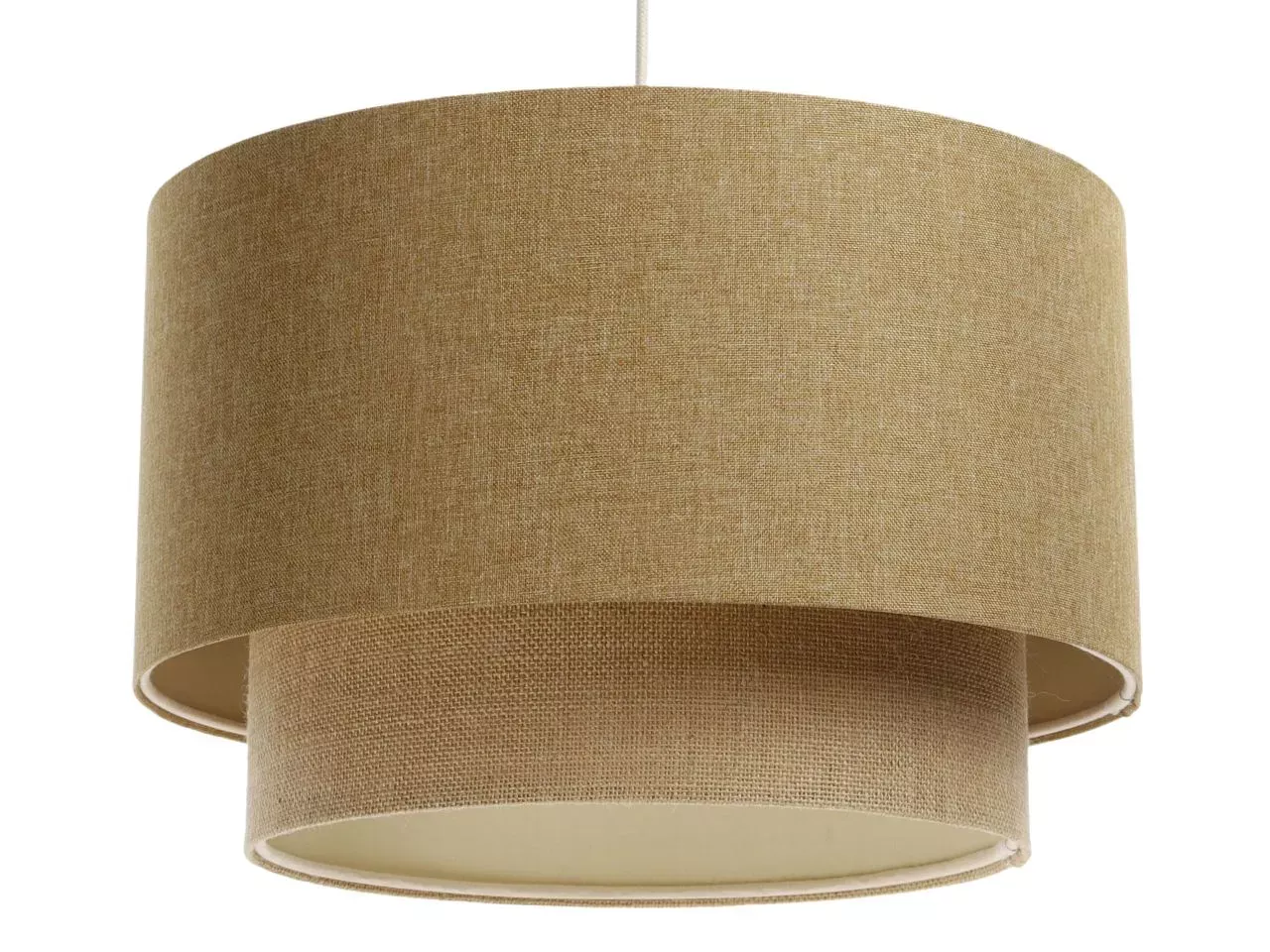 Lampa wisząca ERUTAN DOUBLE 40 żółta/beżowa