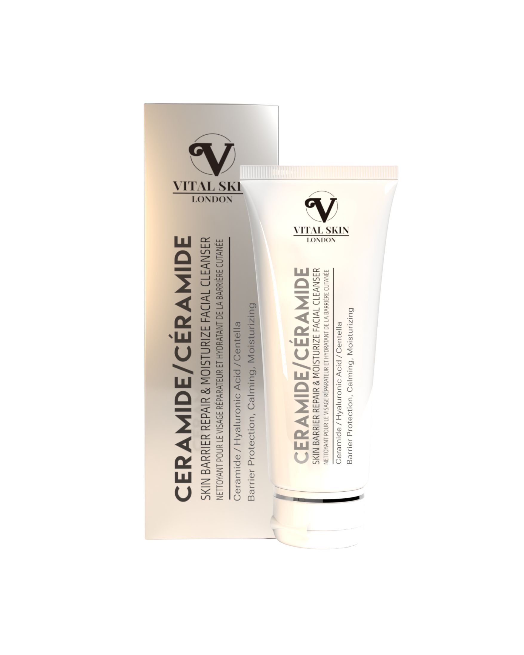Vital Skin London Skin Barrier & Moisturise Facial CLEANSER with Ceramide & Centella