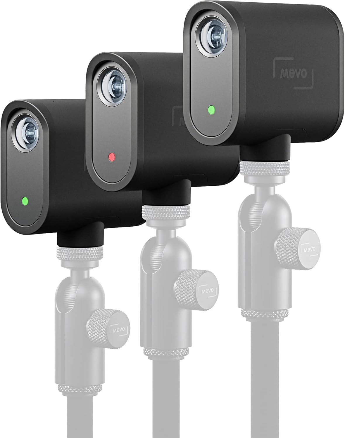 Logitech for Creators Mevo Start 3-Pack Wireless Live Streaming Cameras  for Multi-Camera HD Video App Control and Stream via Smartphone or Wi-Fi