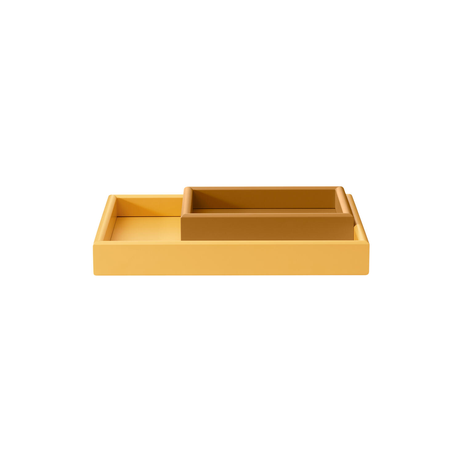 ARRANGE - s&aelig;t af 2 bakker, acacia/amber