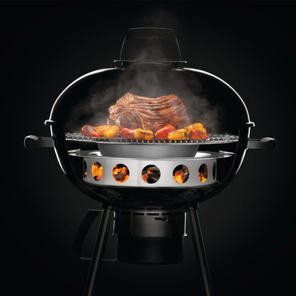 Anneau de fumage   plaque diffusion inox BBQ charbon 57 cm Napoleon