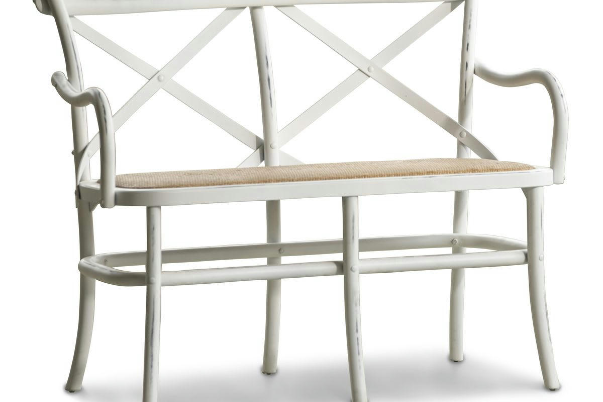 PAMPELUNE - Banc en bois blanc