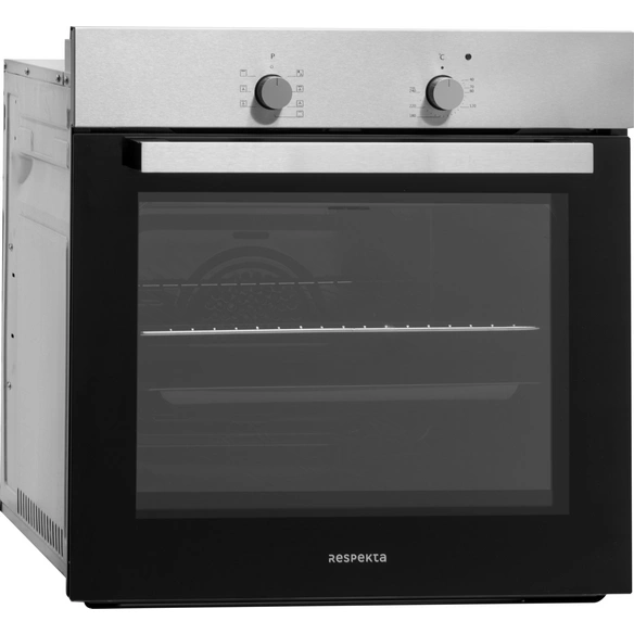Backofen-Set, 56 l, Metall/kunststoff, schwarz
