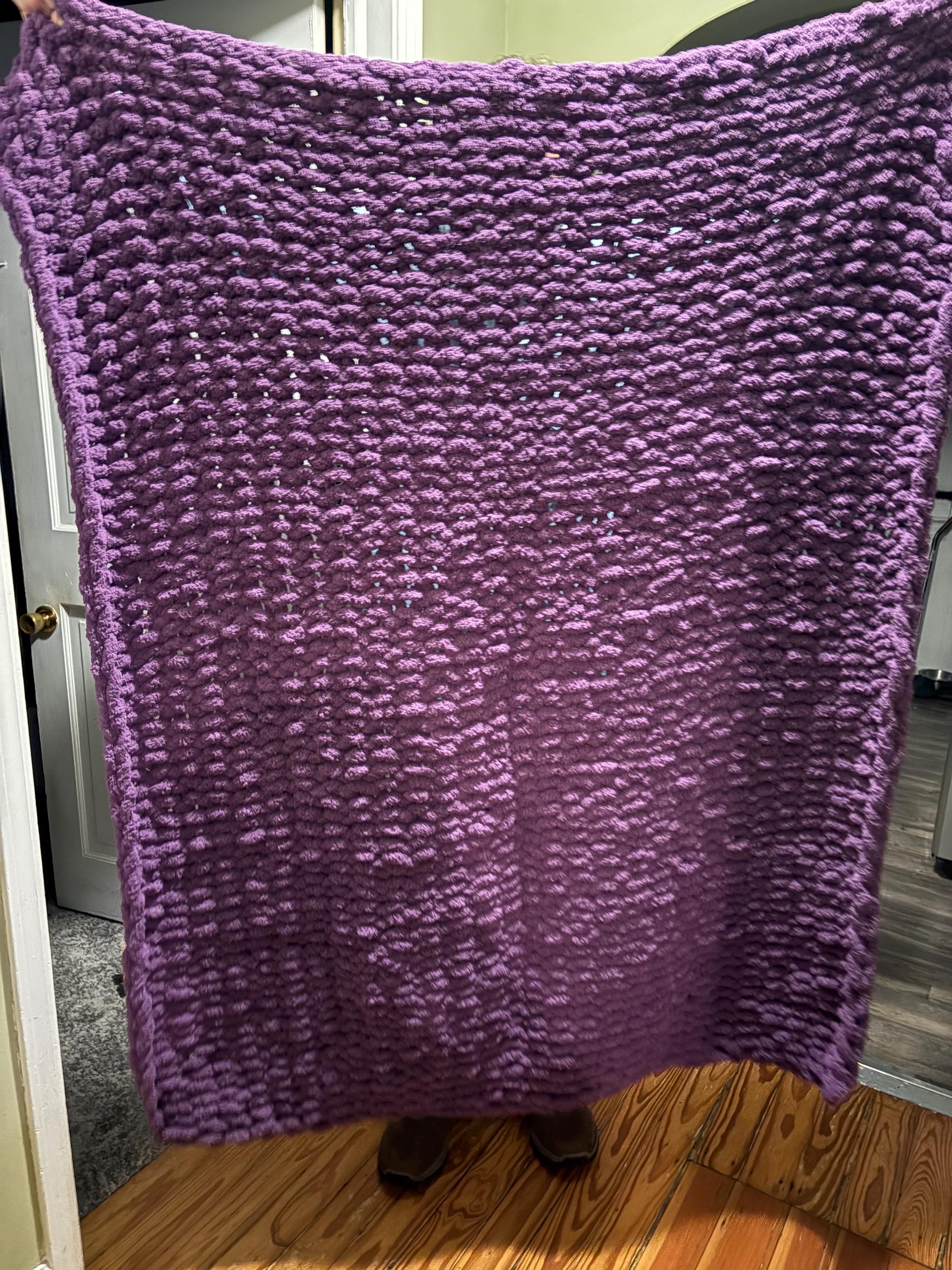 Handmade Soft Chunky Yarn Throw