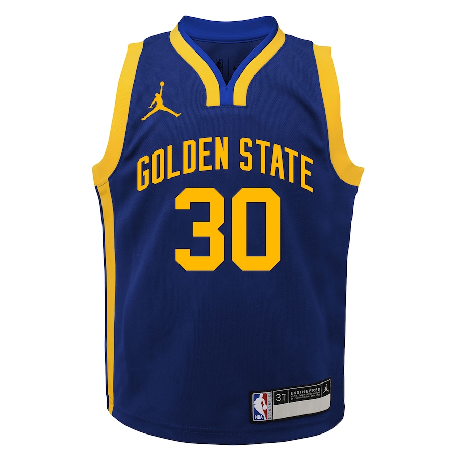Stephen Curry Golden State Warriors Jordan Brand Preschool 2022/23 Statement Edition Jersey - Royal