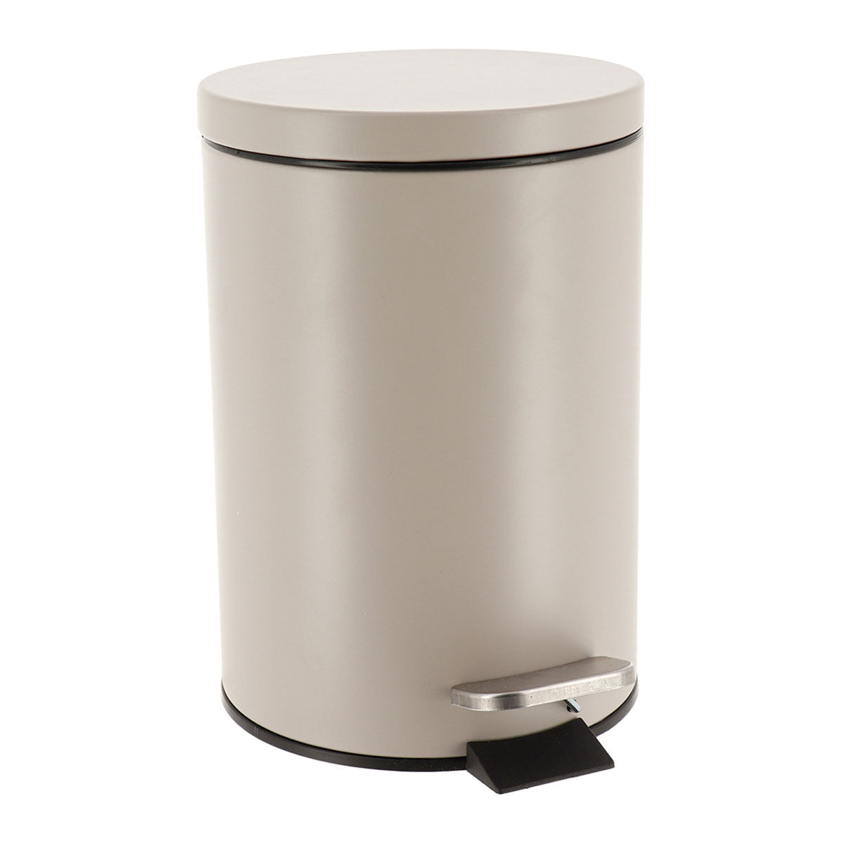 Balde wc bege em aço inox 3l