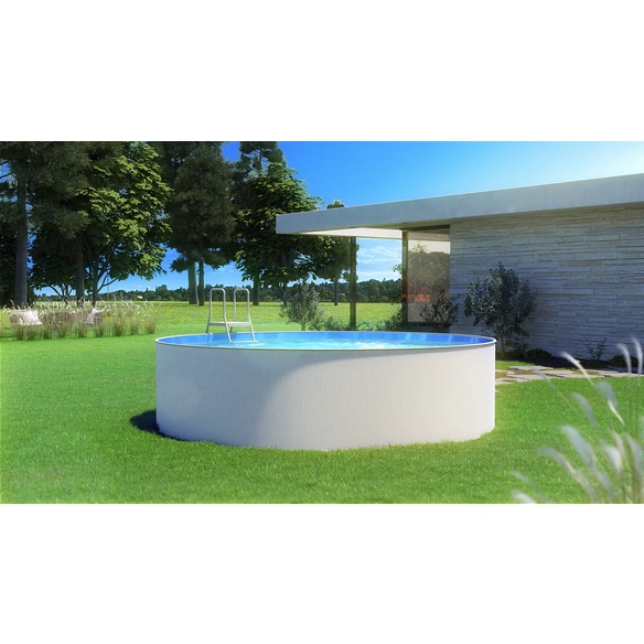 Pool, Rund, BxH: 350x90, weiß