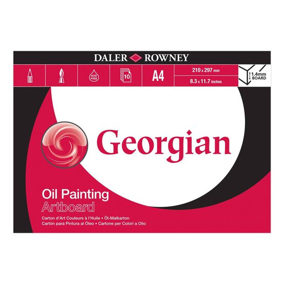 Daler-Rowney Georgian Oil Artboard Pad A4 10 Sheets