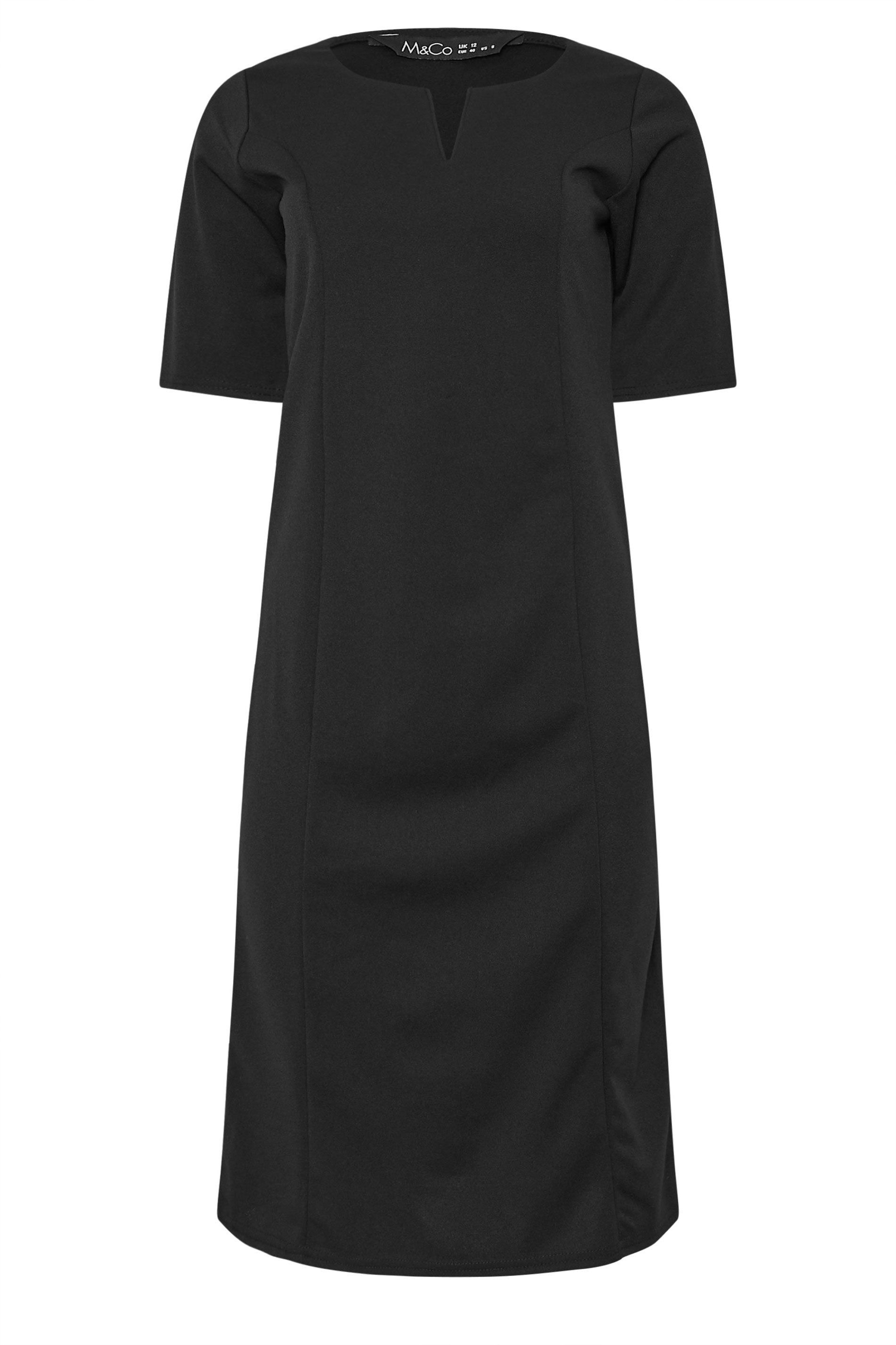 M&Co Notch Neck Midi Dress