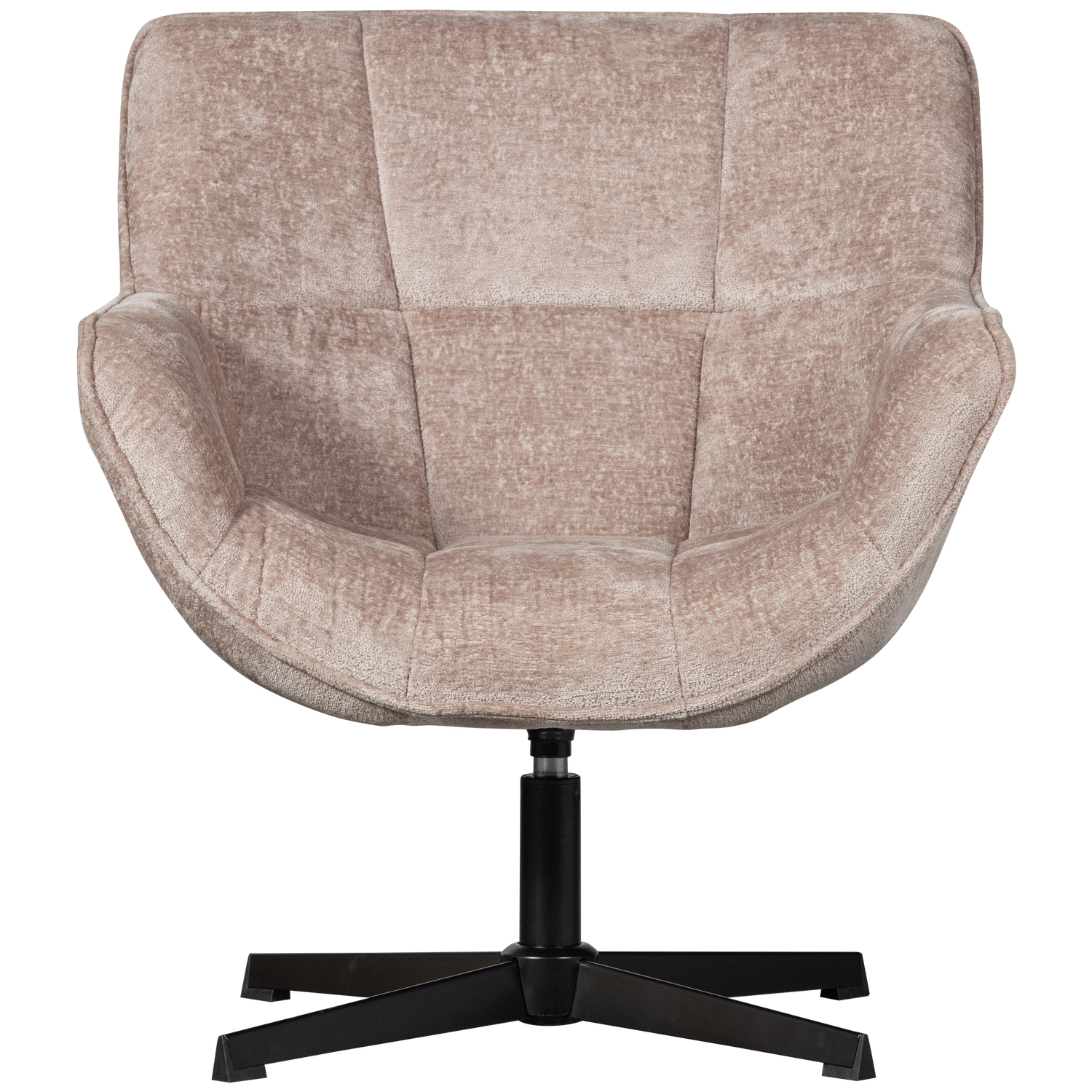 WOOOD draaibare fauteuil Wibo - Chenille - Taupe - 94x71x83