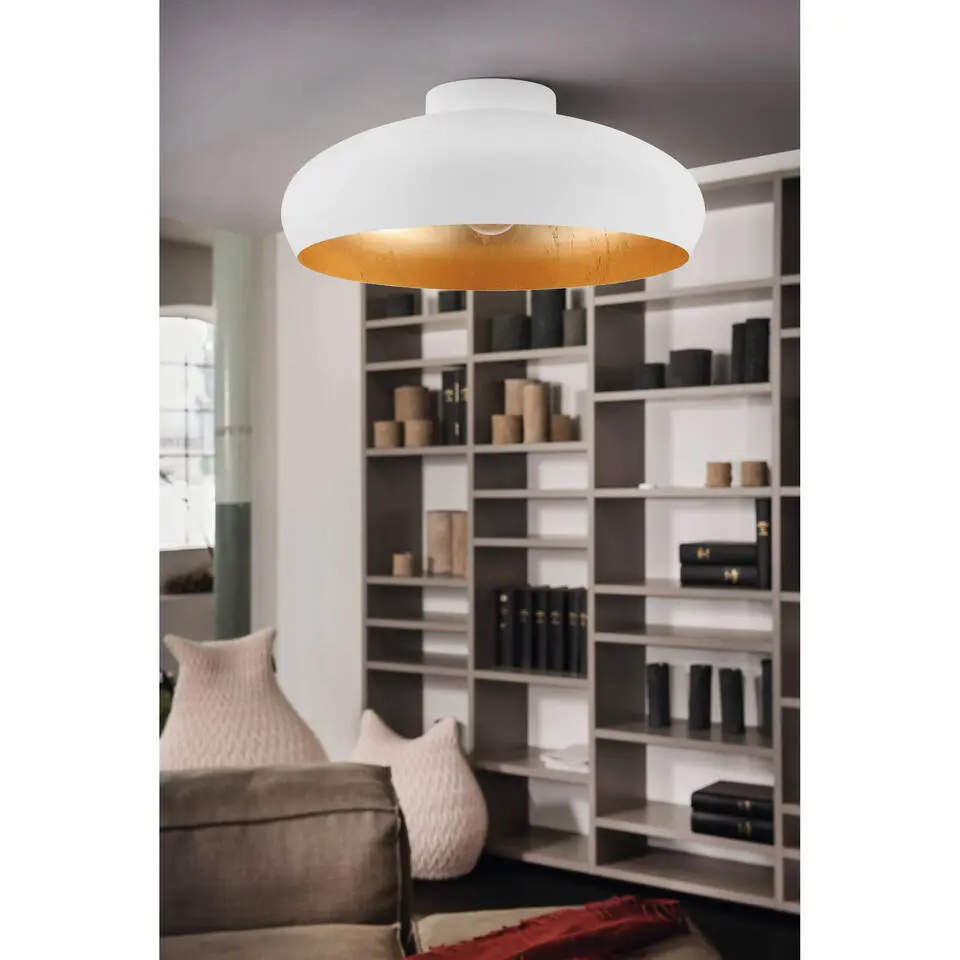 EGLOMoganoPlafondlamp-E27-&Oslash;40cm-Wit/Goud
