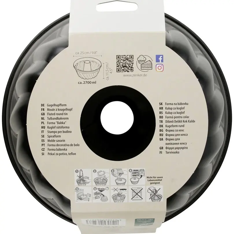 Gugelhupfform Black Metallic