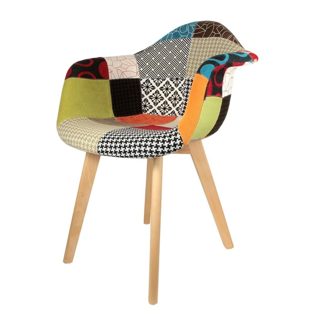 - Fauteuil Scandinave patchwork