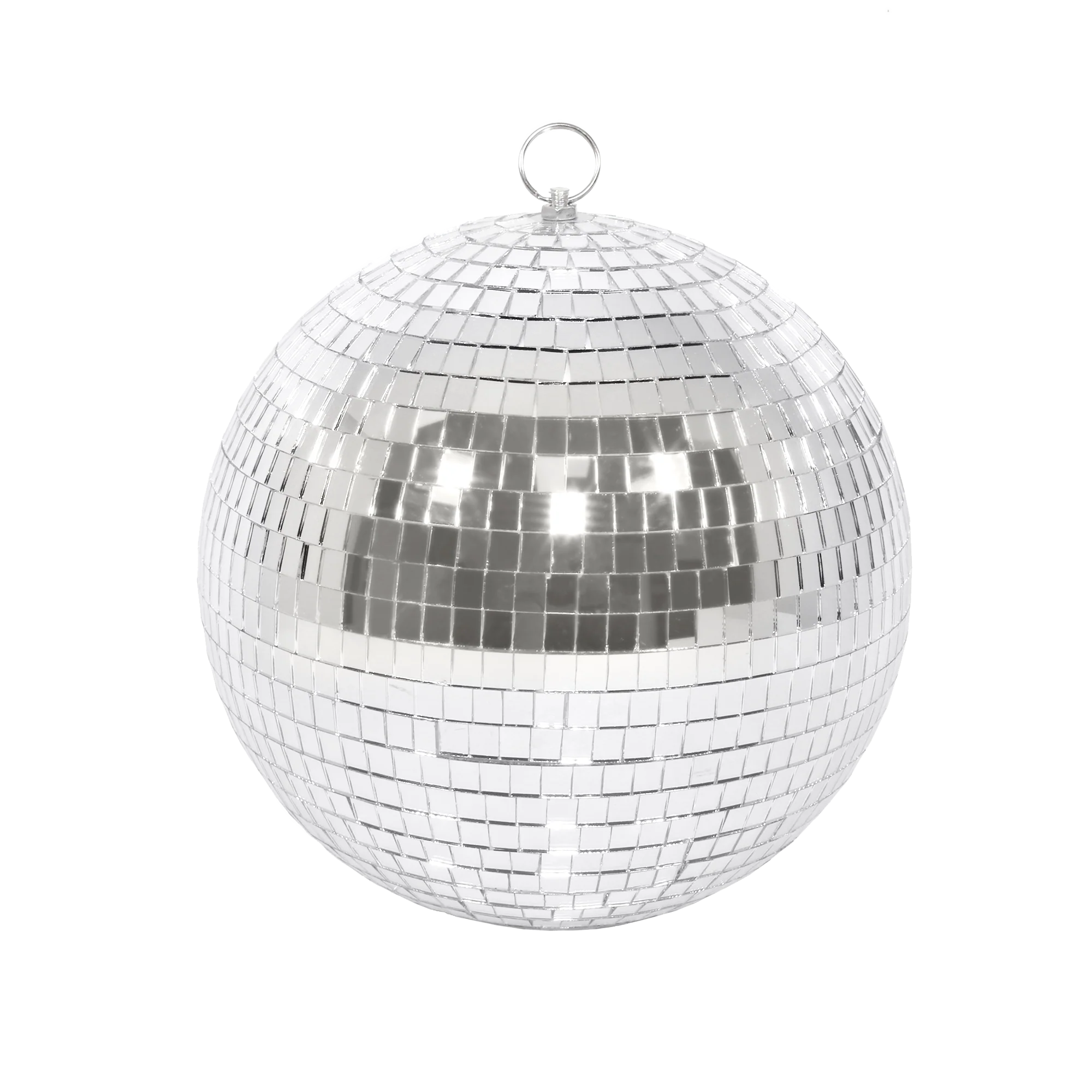 Décoration à suspendre BOULE A FACETTE coloris argent