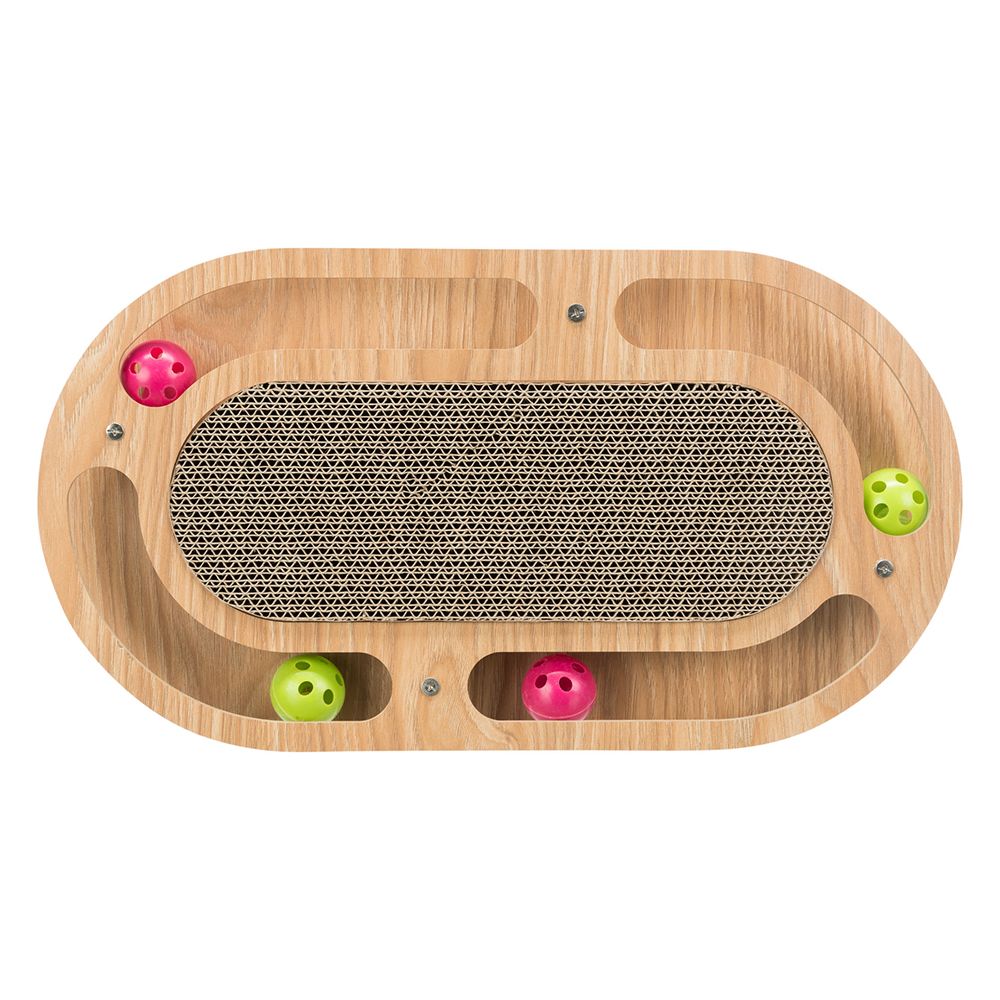 Trixie scratching pad with wooden frame, oval