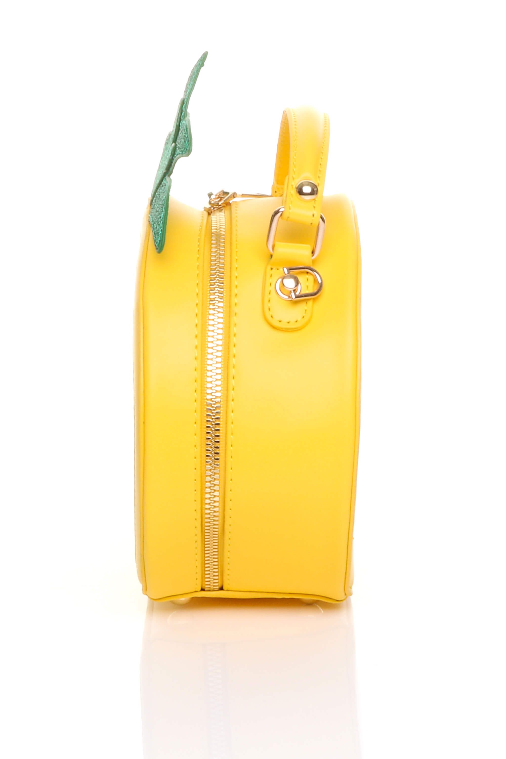 AJVANI Novelty Fruit Pineapple Clutch Crossbody Canteen Bag