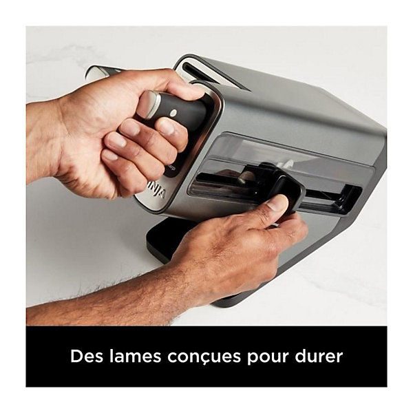 Bloc-couteaux - NINJA FOODI - StaySharp K32006EU - Avec affûteur - Ensemble de couteaux - 6 pieces aiguisées - Noir