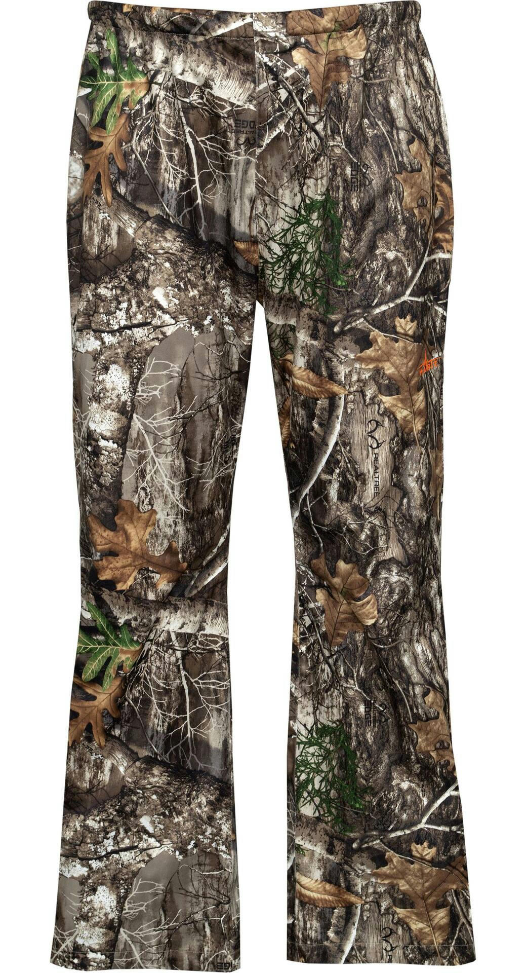 Huntshield Men's Waterproof Windproof Pull-on Rain Pants for Hunting/Hiking, Camo