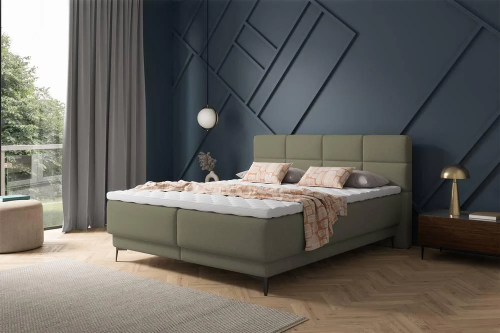 Boxspring Reyuno velvet met opbergruimte 180 x 200 cm