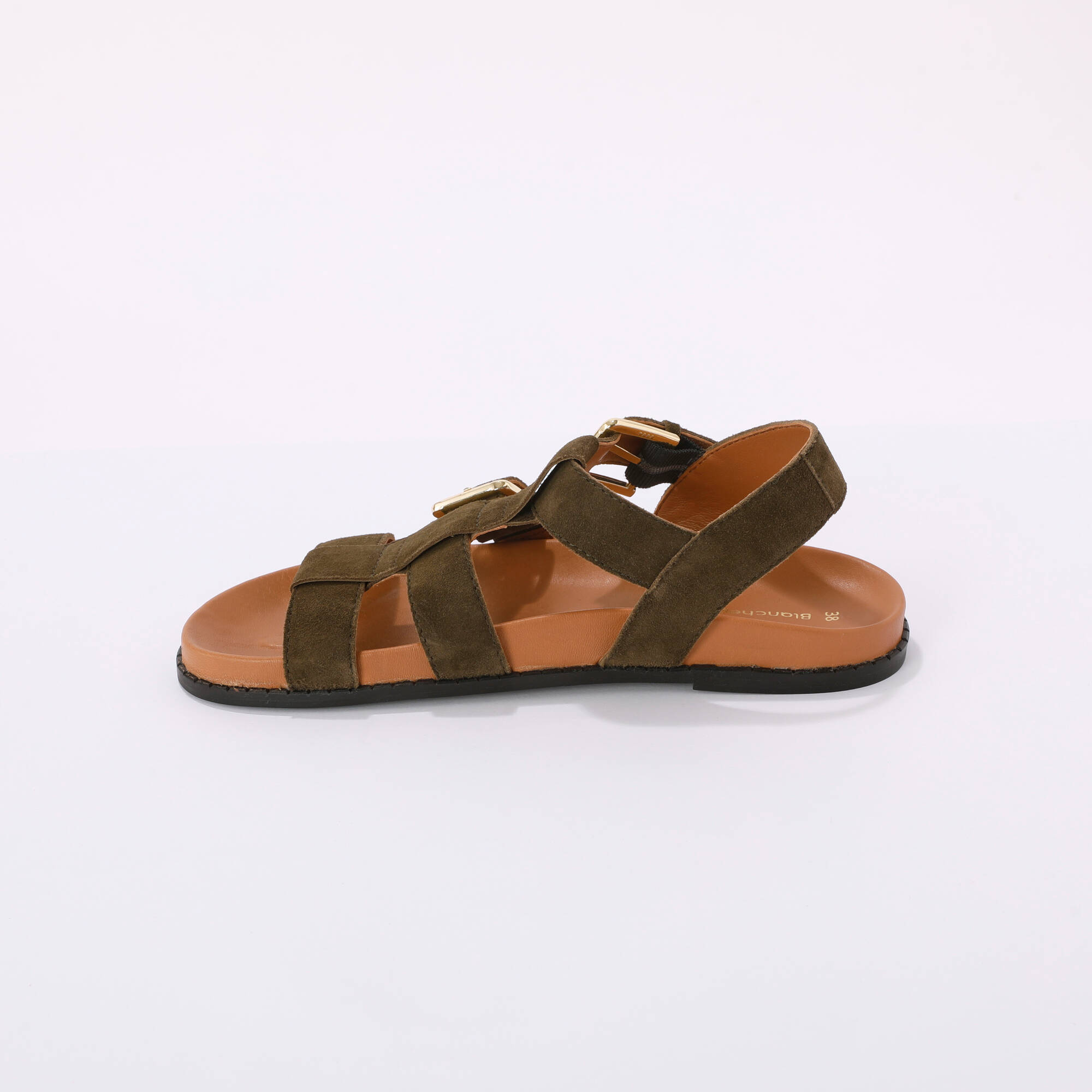 Sandales spartiates cro&ucirc;te de cuir