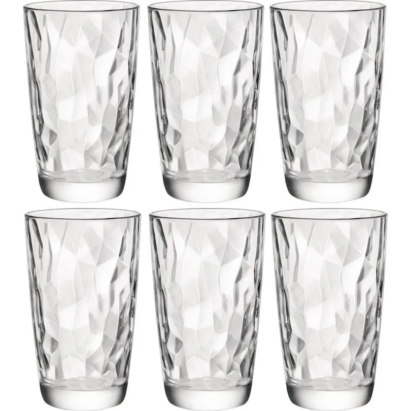 Longdrinkglas 6er-Set Diamond