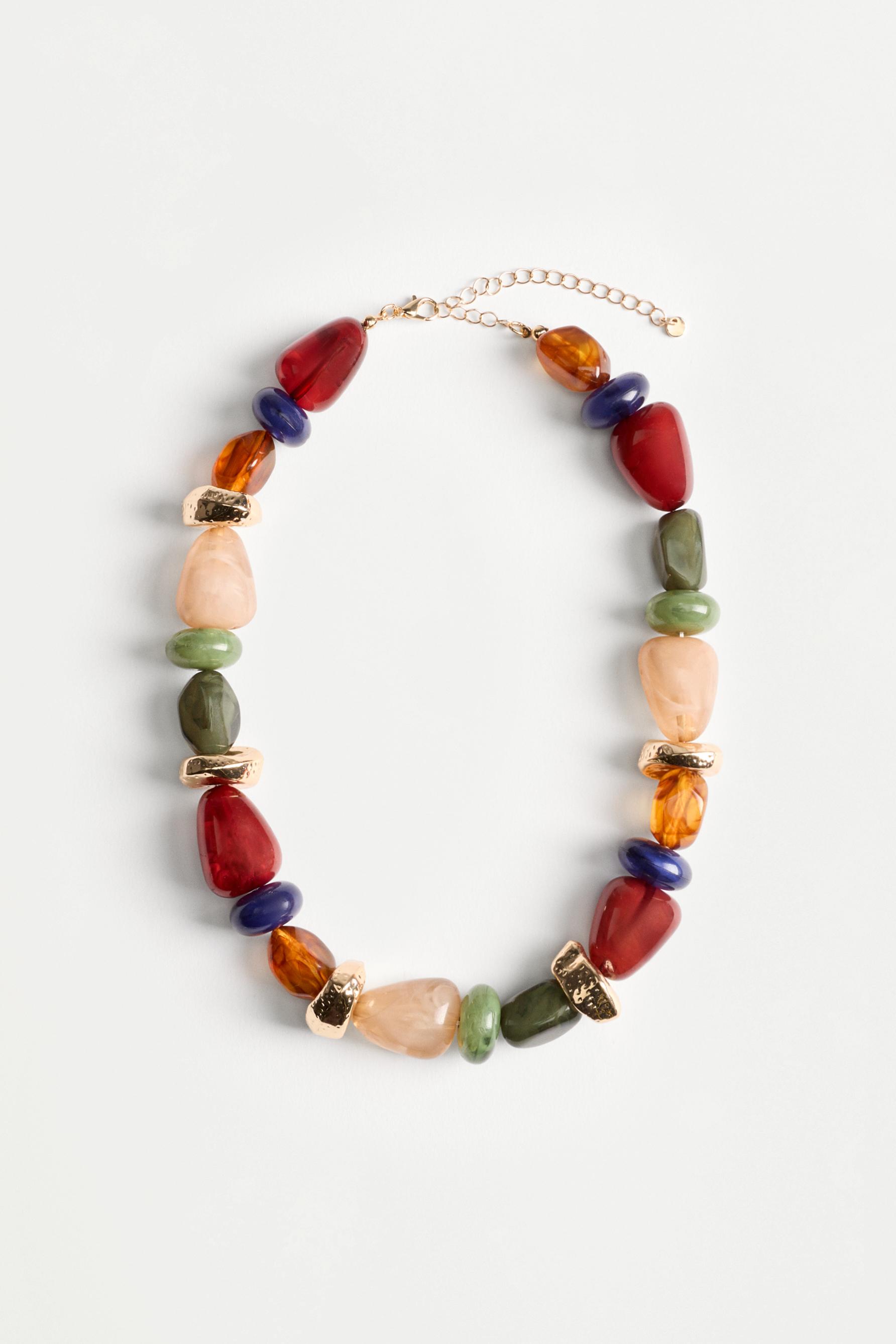 Collar piedras colores