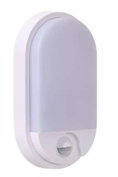 Kinkiet zewnętrzny HUPS z czujnikiem biały LED 1x10W 950lm IP54 Lucide