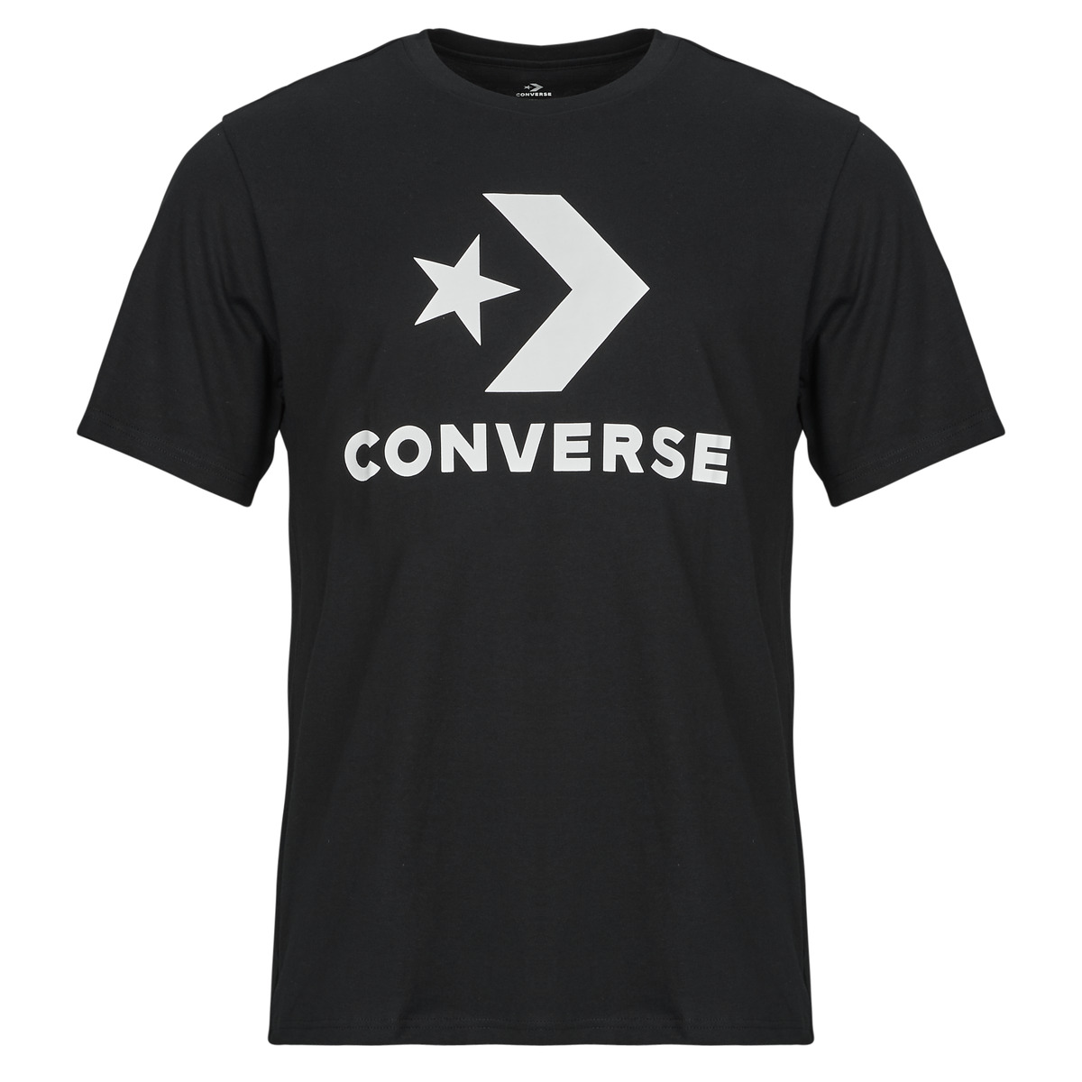 Converse - STANDARD FIT CENTER FRONT LARGE LOGO STAR CHEVRON TEE - Black