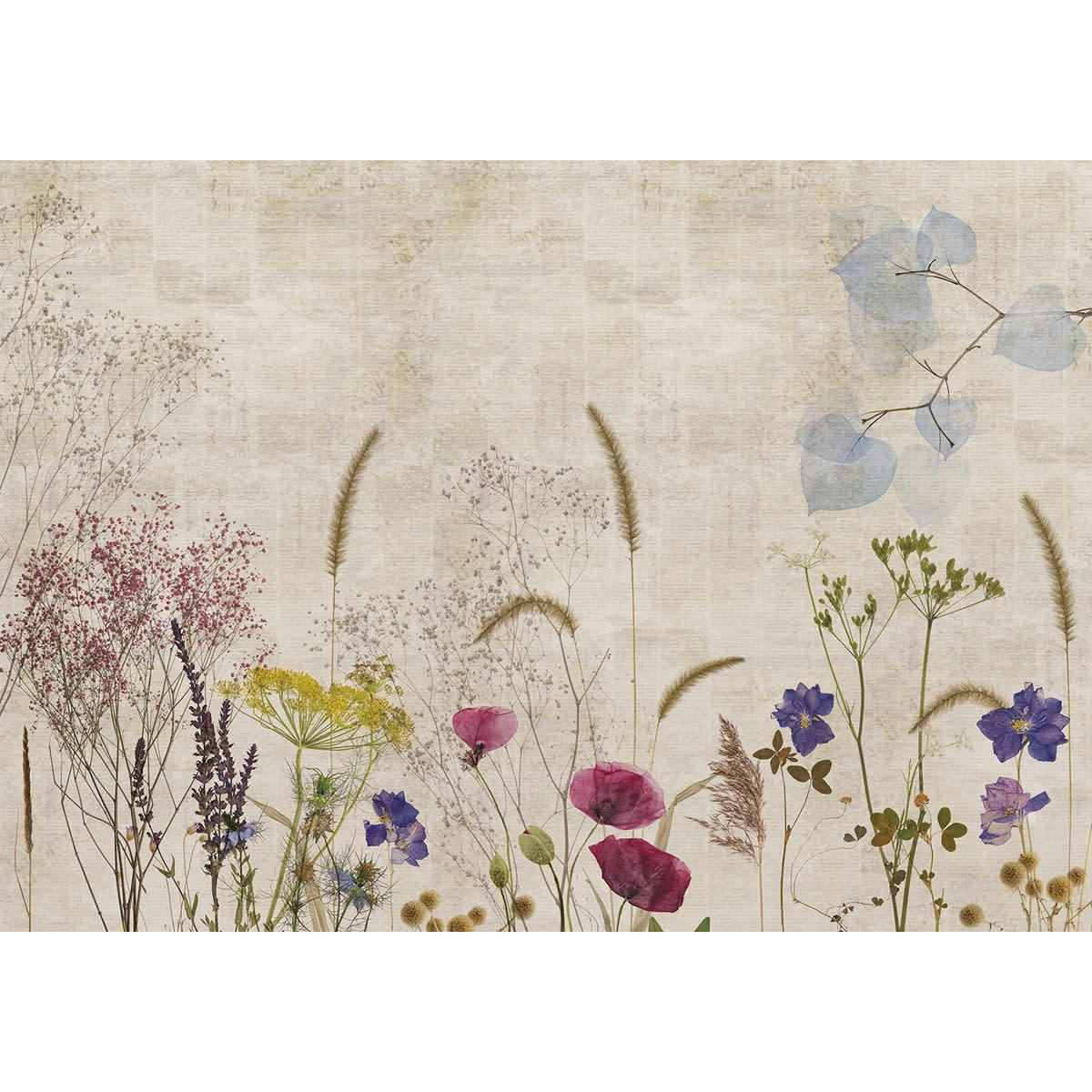VALENSOLE GARDENS - Papier peint panoramique en papier beige 384x270