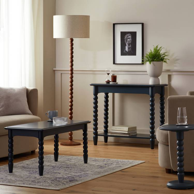 Habitat Blaire Bobbin Side Table - Navy