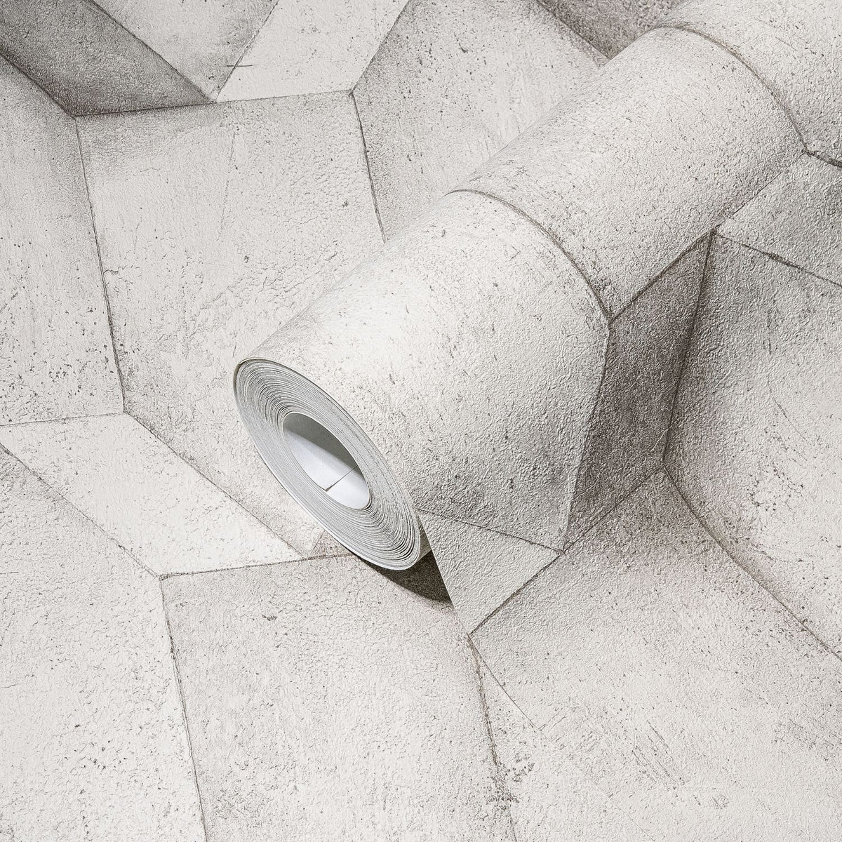 A.S. Création behang betonlook grijs en grijs - 53 cm x 10.05 m - AS-388274