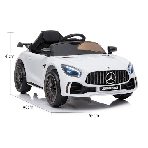 NNEDPE Mercedes Benz Licensed Kids Electric Ride On Car Remote Control White