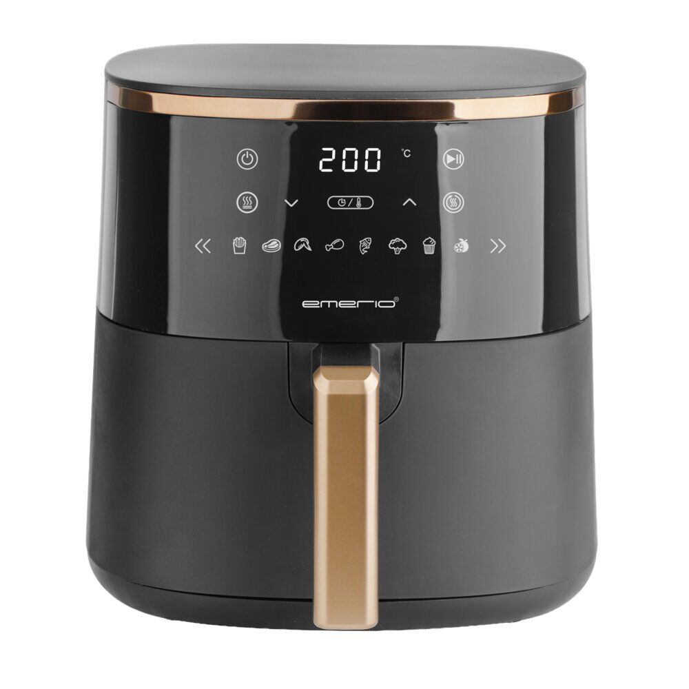 Friteuse sans huile à air chaud 4,2L écran tactile noir et doré 1400W