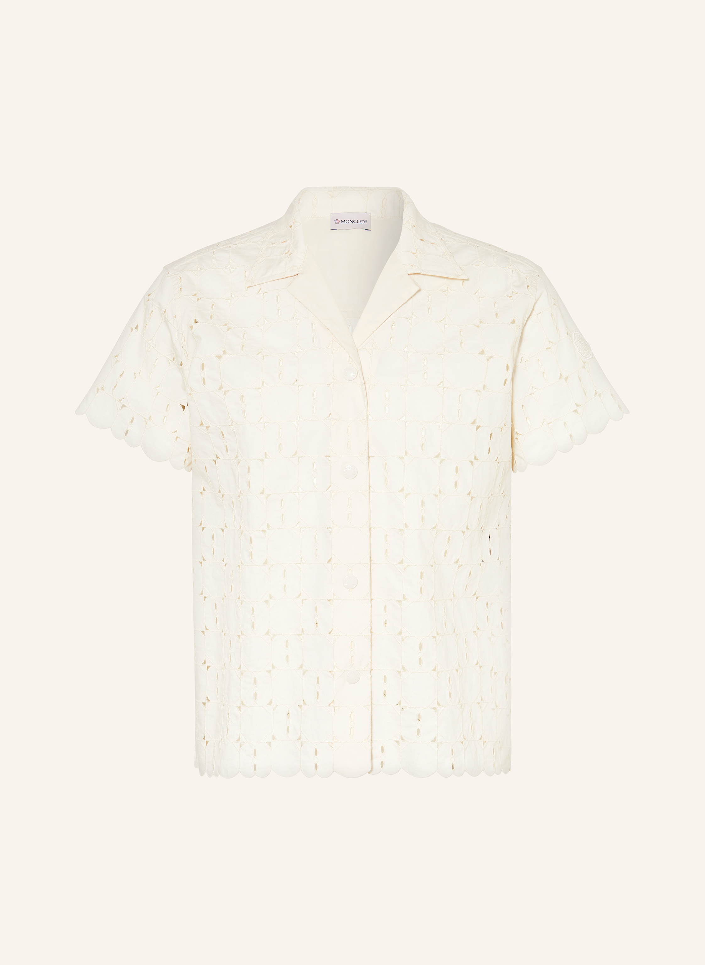 MONCLER Hemdbluse mit Lochspitze