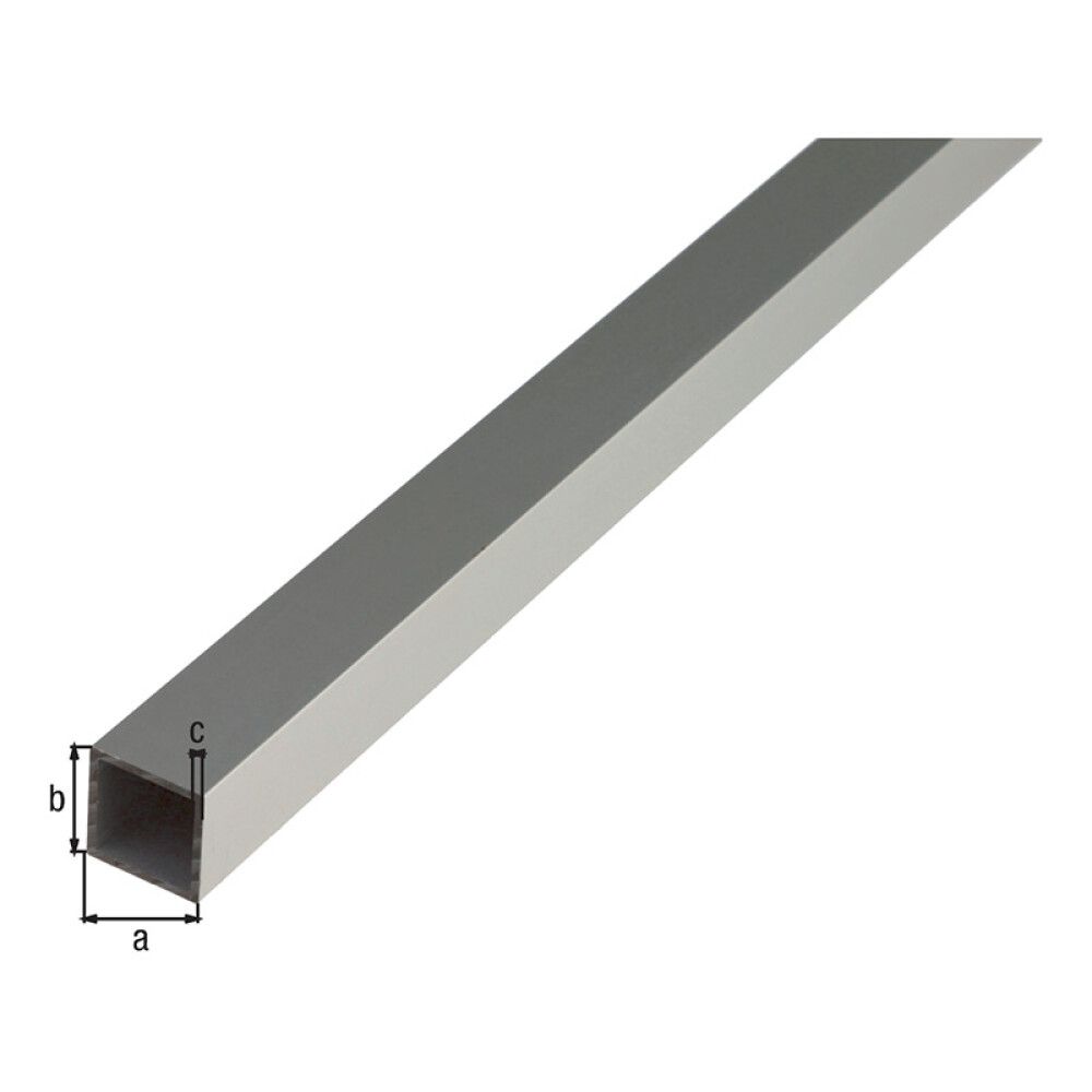 FIRKANTRØR GAH ALBERTS ALUMINIUM 40X40X2MM 2M