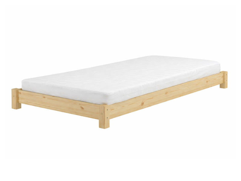 Łóżko 80x200 Futon drewniane, kolor sosna lakierowana