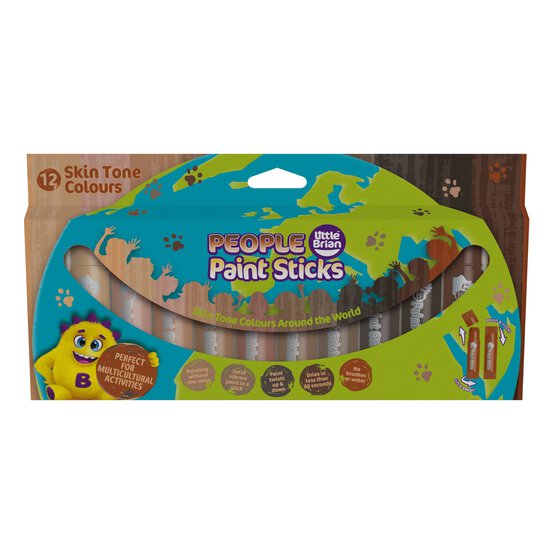 Little Brian People Paint Sticks 12 Pack