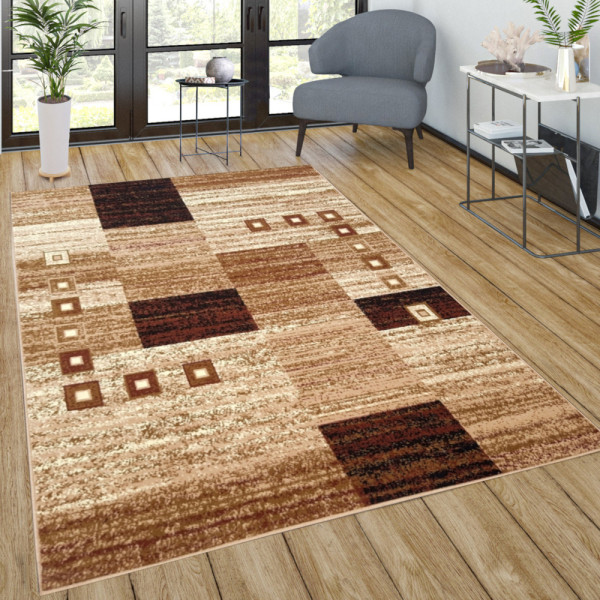 Dywan nowoczesny beżowy do salonu pokoju 765 - 80x150 cm - modny solidny