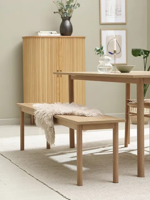 Bænk ALSTED natur egefarve