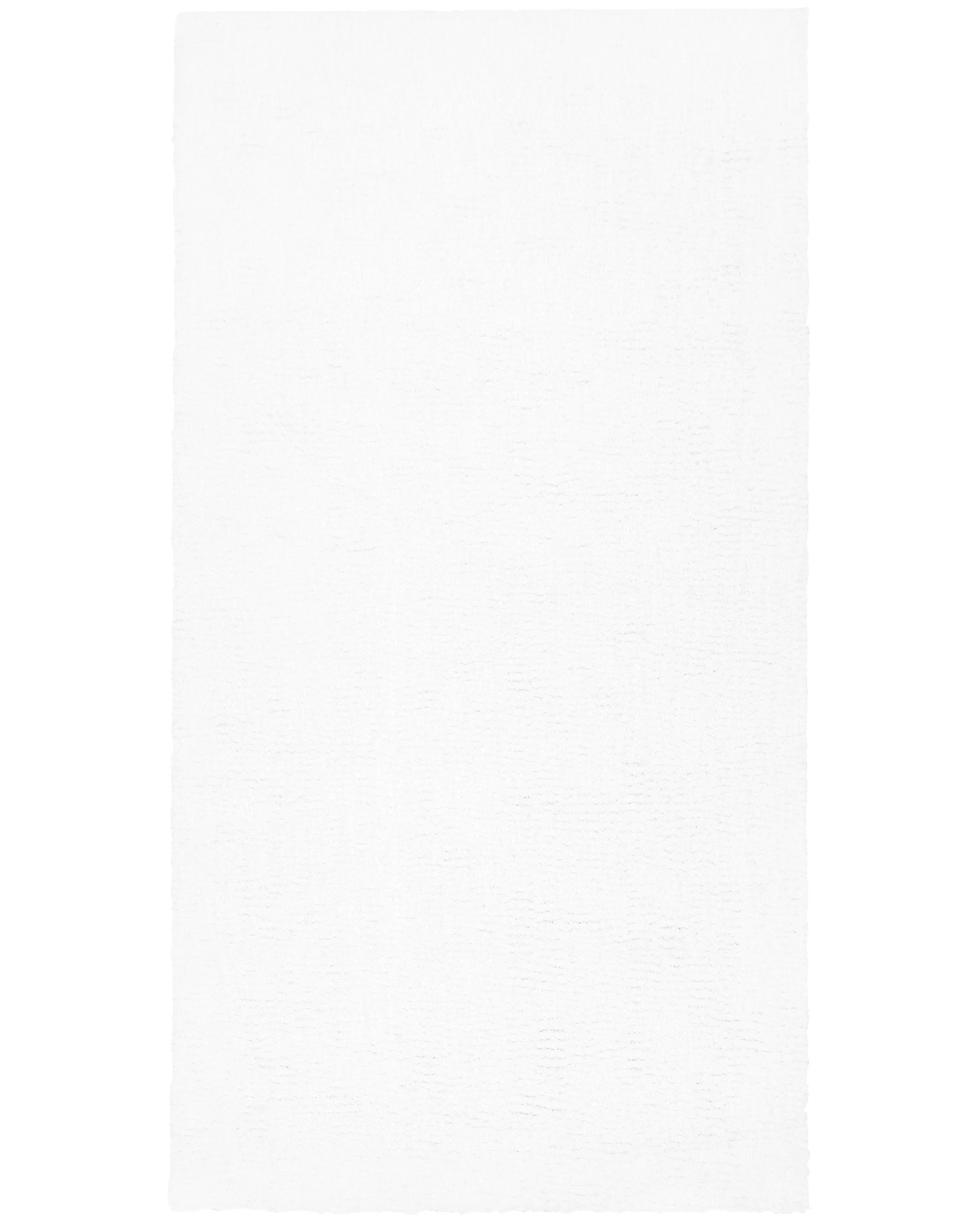 Shaggy Rug DEMRE White 140 x 200 cm