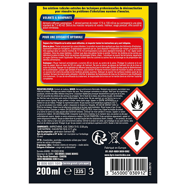 Aérosol pour volant et rampant Kapo 200ml