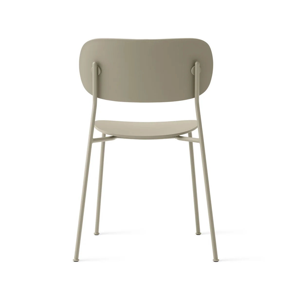 Audo - Co Dining Plastic Gartenstuhl, oliv