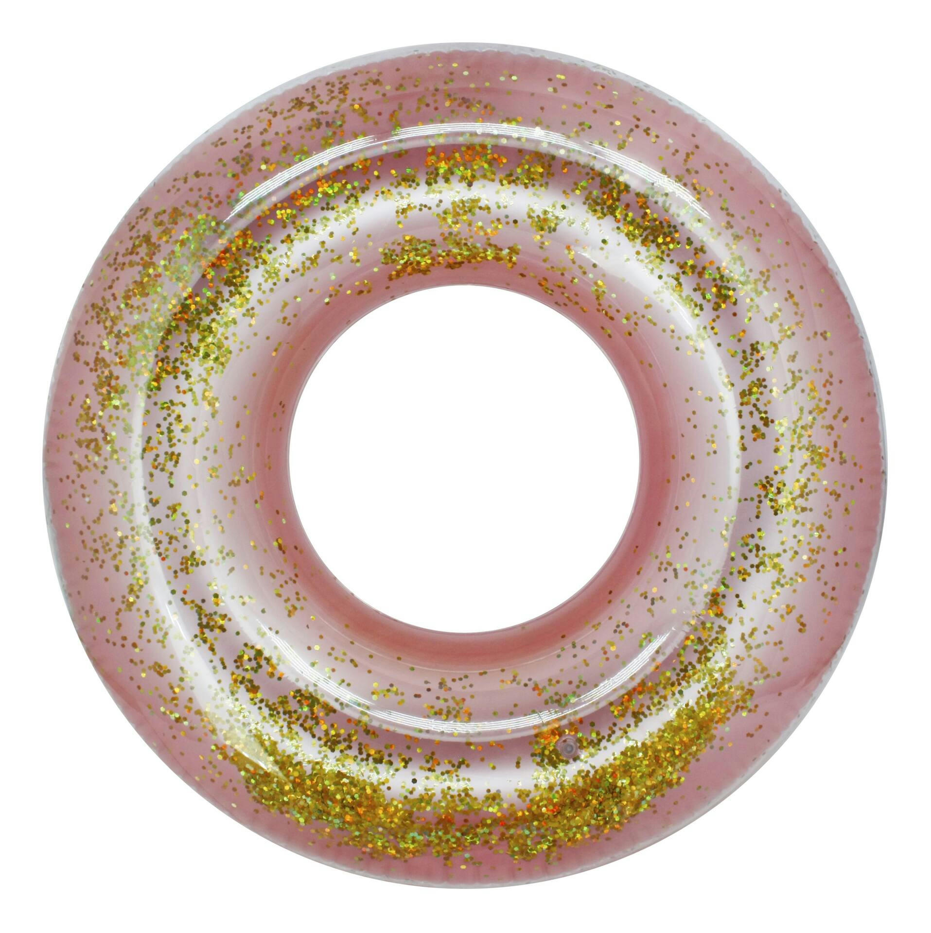 Stella & Finn Inflatable Round Glitter Pool Swim Tube/Float