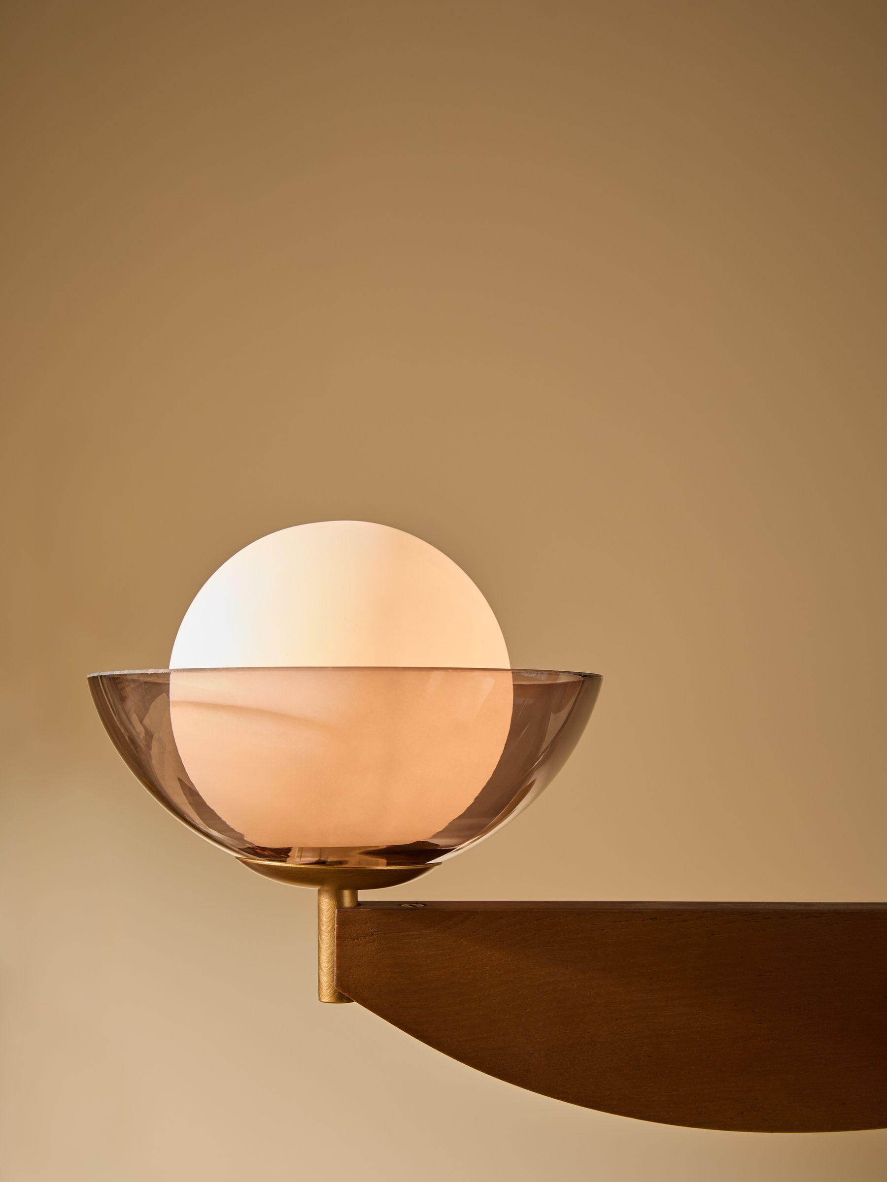 Small Layla Ceiling Light in Wood