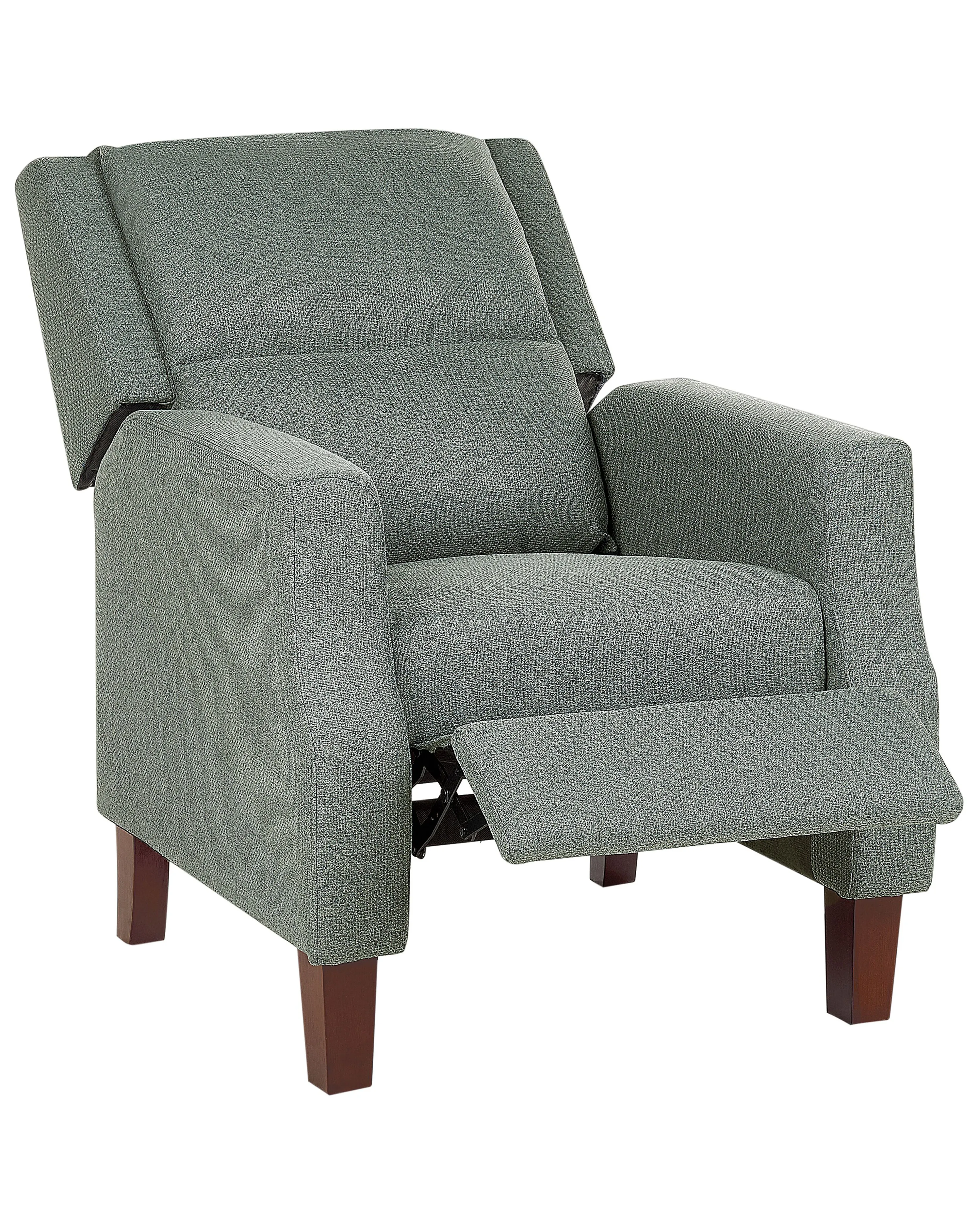 Recliner Chair EGERSUND with Footrest Fabric Light Green