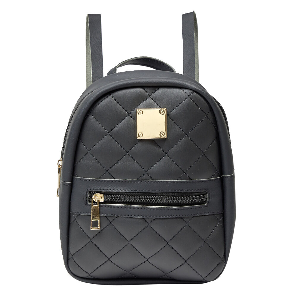 Mini sac à dos femme simili noir 17x8xH20cm