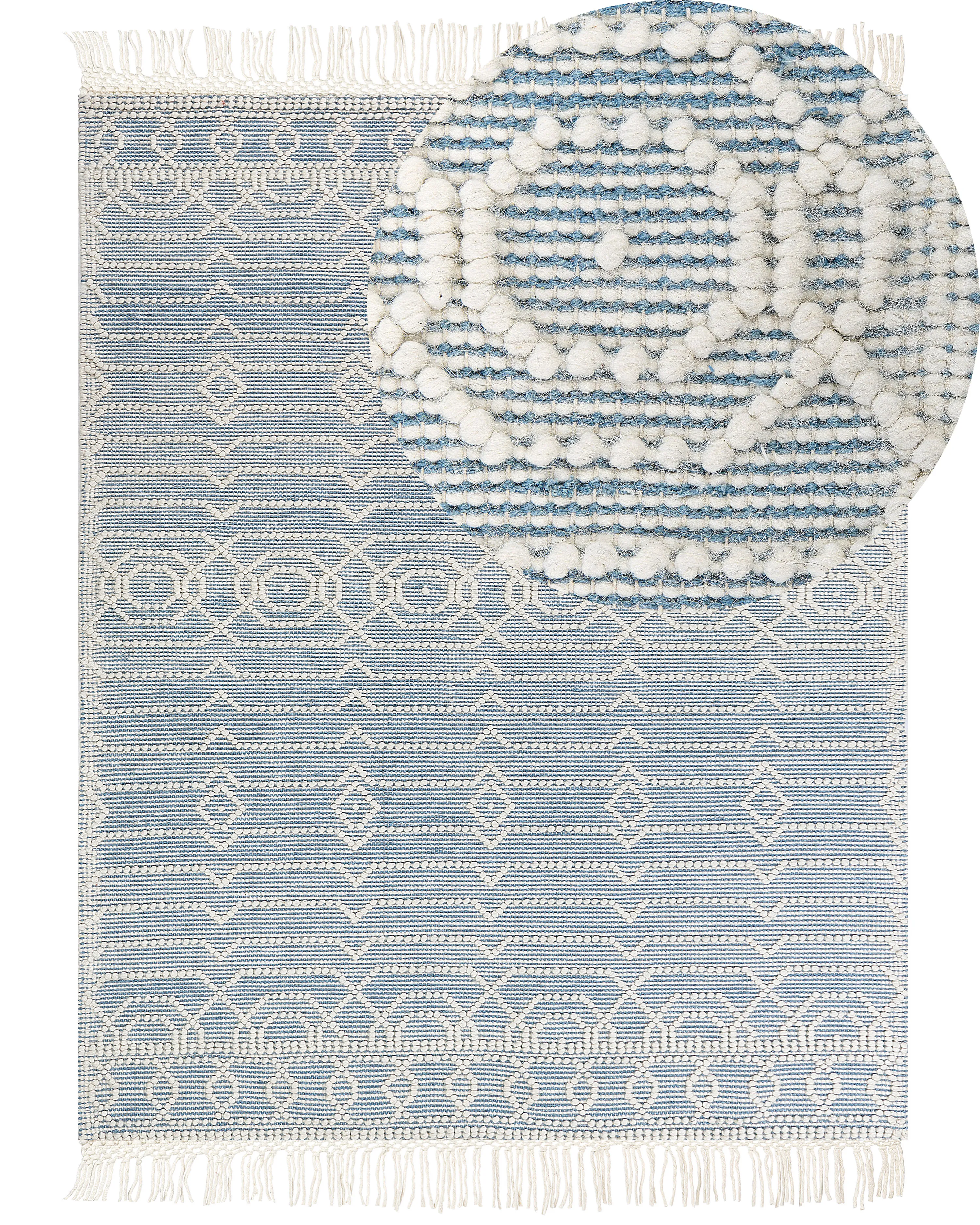 Rug ORHANELI Blue 160 x 230 cm Wool