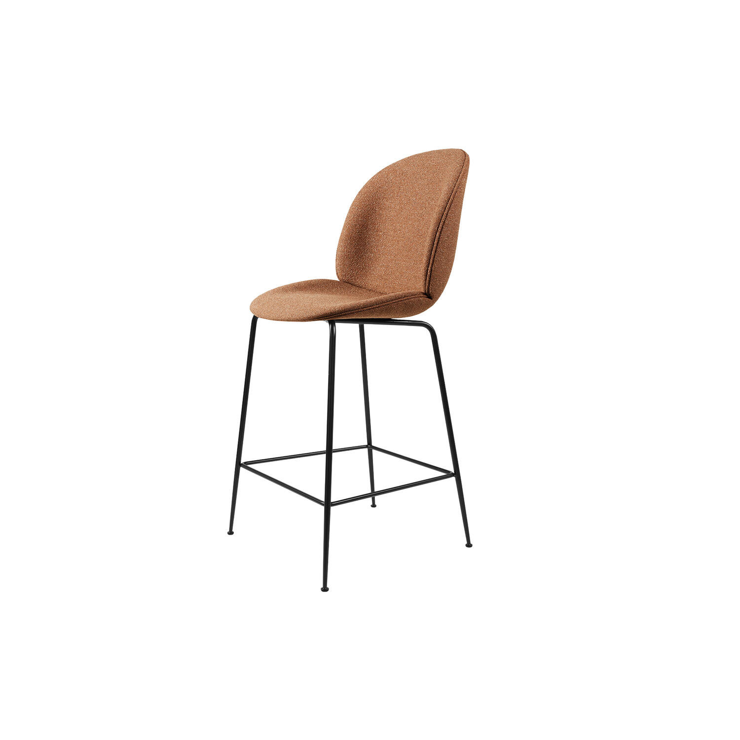 Beetle Counter Chair Fully Upholstered, Around Boucl&eacute; 032/black matt