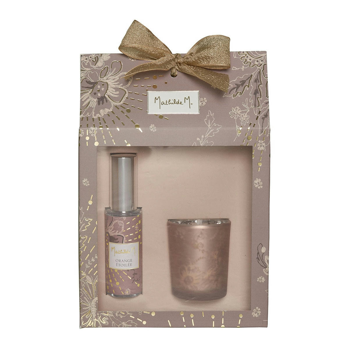 - Coffret bougie et spray d'ambiance - Orange Étoilée